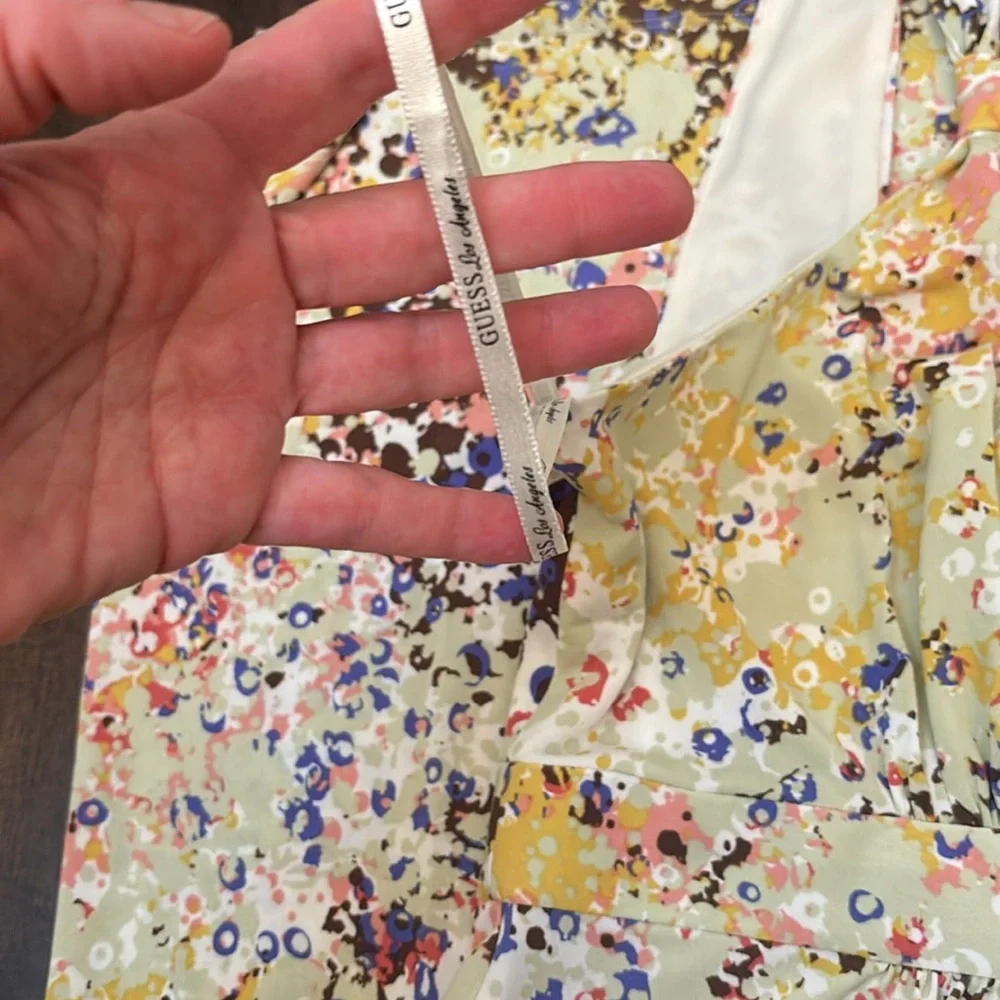 NWT Guess Winona Multicolor Maxi Dress - Picture 15 of 15